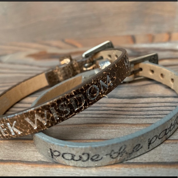 3/$20 Bundle Good works Leather bracelet Set of 2 - Picture 4 of 4